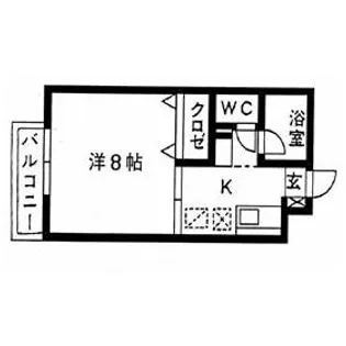 サンパティーク若園【2階】の間取り