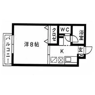 サンパティーク若園【2階】の間取り