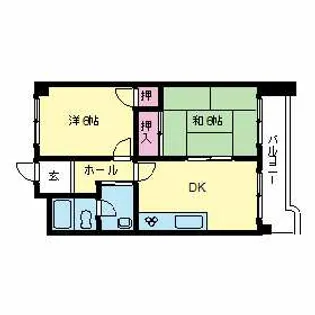 第2東宝ビル【8階】の間取り