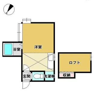 K&N新札幌【205号室】の間取り