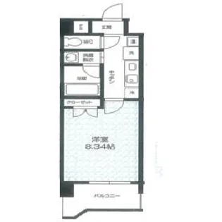 リバティー北九大【10階】の間取り