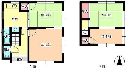 兵庫県姫路市網干区和久【一戸建】の間取り