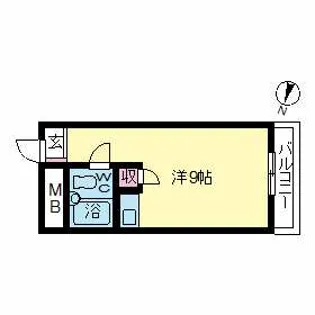 枝光スカイマンション【3階】の間取り