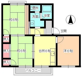 タウニィカナ【-号室】の間取り