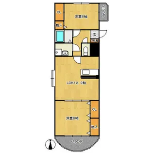 エーデルハイム【2階】の間取り