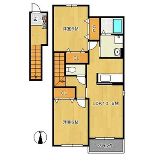 セレノⅡ【2階】の間取り