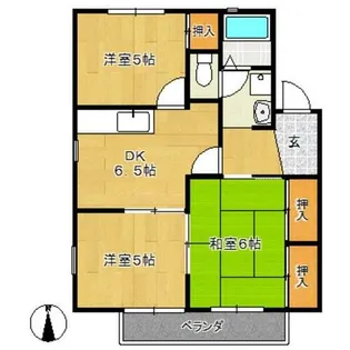 グリーンエステート C棟【2階】の間取り