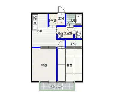 ハイツセイフウB【1階】の間取り