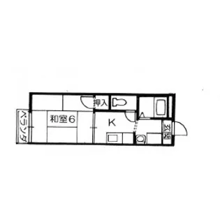 フレグランス井上【2階】の間取り