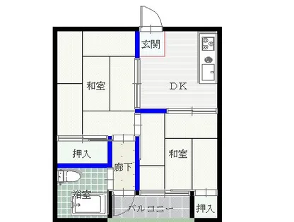 森友ハウス【2階】の間取り