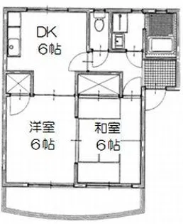 ウェル西沢【1階】の間取り