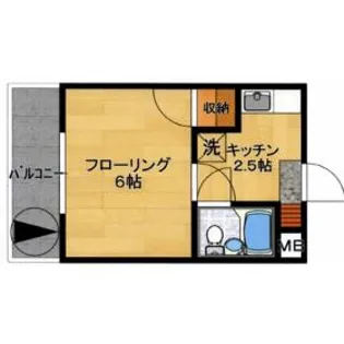 ユンゲルハイム室見【3階】の間取り