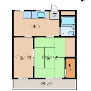 若杉荘【3階】の間取り