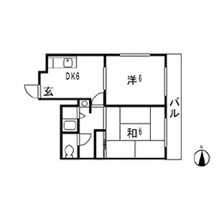 ロイヤルコート山本通【2階】の間取り