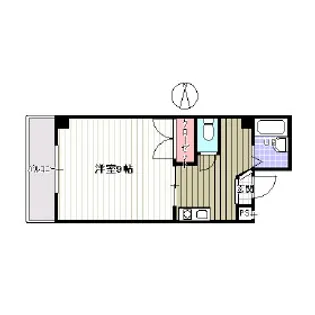 サンライズ明石【501号室】の間取り