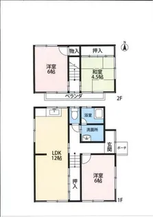 愛知県名古屋市名東区社台2丁目【一戸建】の間取り