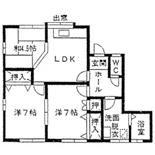 アムール行廣【1階】の間取り