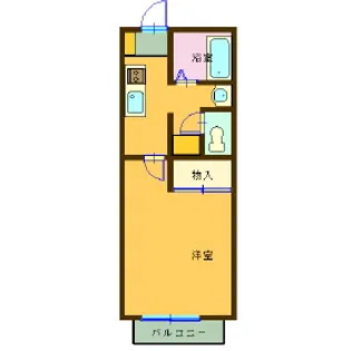 ピュアコート【2階】の間取り