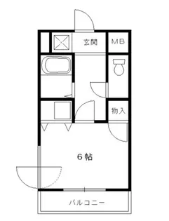 メリット伊丹【102号室】の間取り