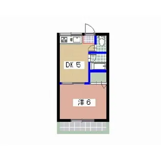 ハッピーハイツ津古【3階】の間取り