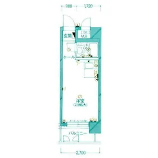 朝日プラザ大手門【5階】の間取り