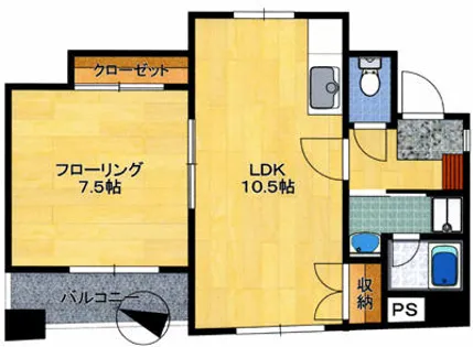 凱旋門ビル【6階】の間取り
