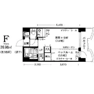 札幌ビオス館【F号室】の間取り