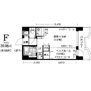 札幌ビオス館【F号室】の間取り