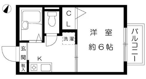 フルール六甲道【2階】の間取り