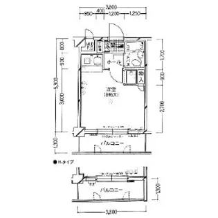 朝日プラザ大濠Ⅱ【110号室】の間取り