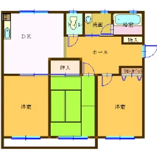クリスタルハイツ【1階】の間取り