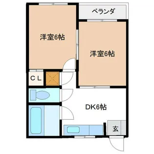 愛知県名古屋市東区百人町【マンション】の間取り