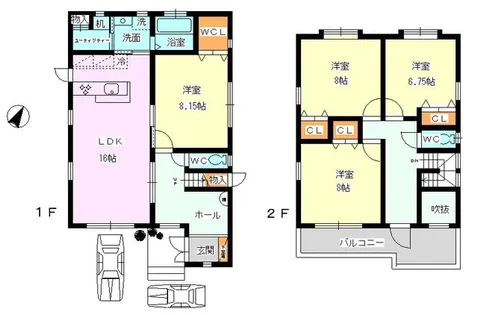 兵庫県芦屋市宮塚町【一戸建】の間取り