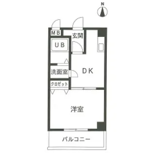 サングレース東今宿【502号室】の間取り