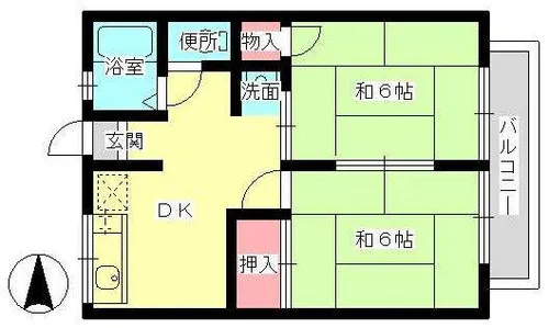 シャトードレ【1階】の間取り