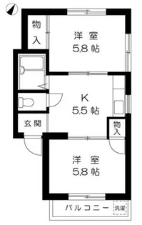 ヒカリハイツ【2階】の間取り