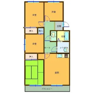 フォーレストメモリー【210号室】の間取り