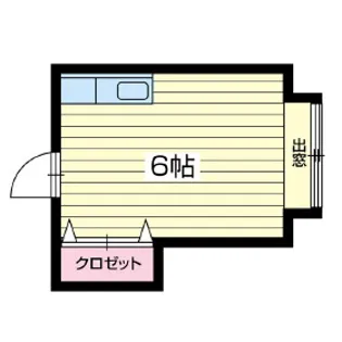 学生下宿カーサグランデ【220号室】の間取り