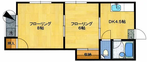 シャモニー井尻【1階】の間取り