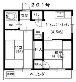 第2坂田ビル【201号室】の間取り