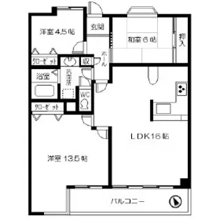アーベインルネス大手町【14階】の間取り