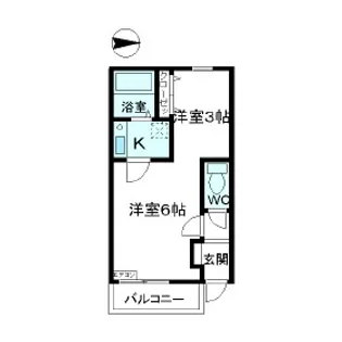 グロリアス北新地【1階】の間取り
