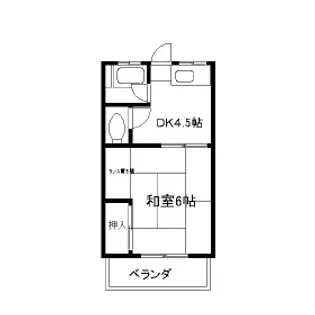 駅南ハイツ【1階】の間取り