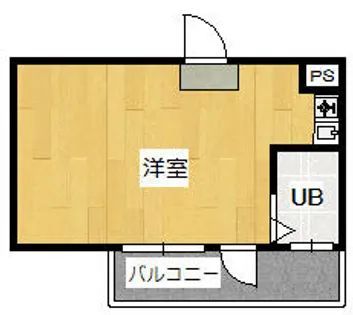 ハイネス桜井【202号室】の間取り