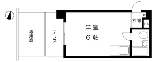 甲南六甲ハイム【1階】の間取り