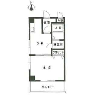 サングレース東今宿【301号室】の間取り