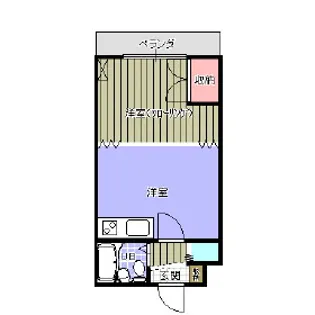富士マンション浪花【103号室】の間取り