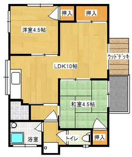 福岡県北九州市小倉南区蒲生4丁目【一戸建】の間取り
