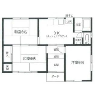 愛知県豊橋市西口町字西ノ口【一戸建】の間取り