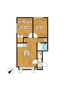 ジョイフル西町【301号室】の間取り